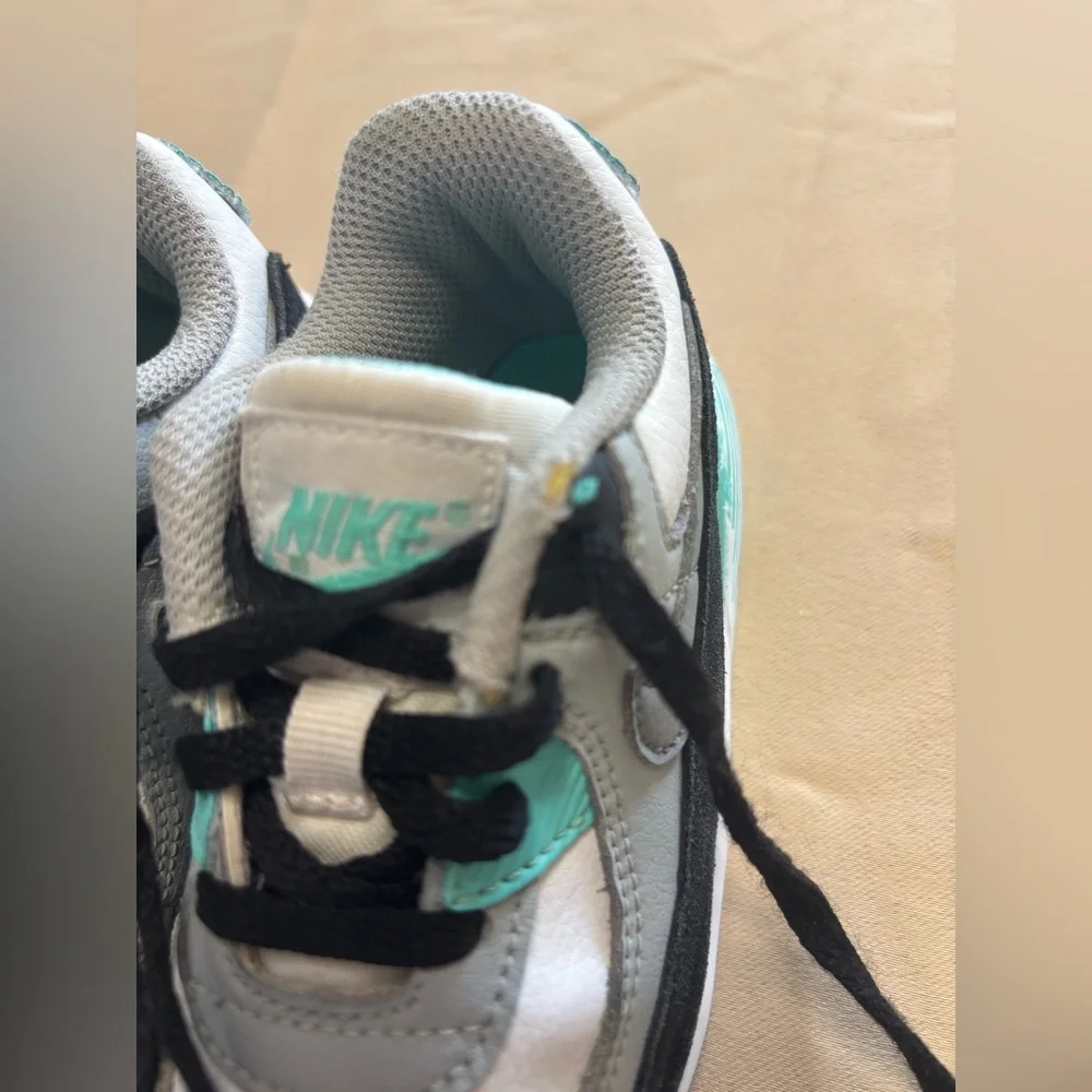 Nike Toddler Gray, White, and Teal‎ Sneakers Air Max 90
